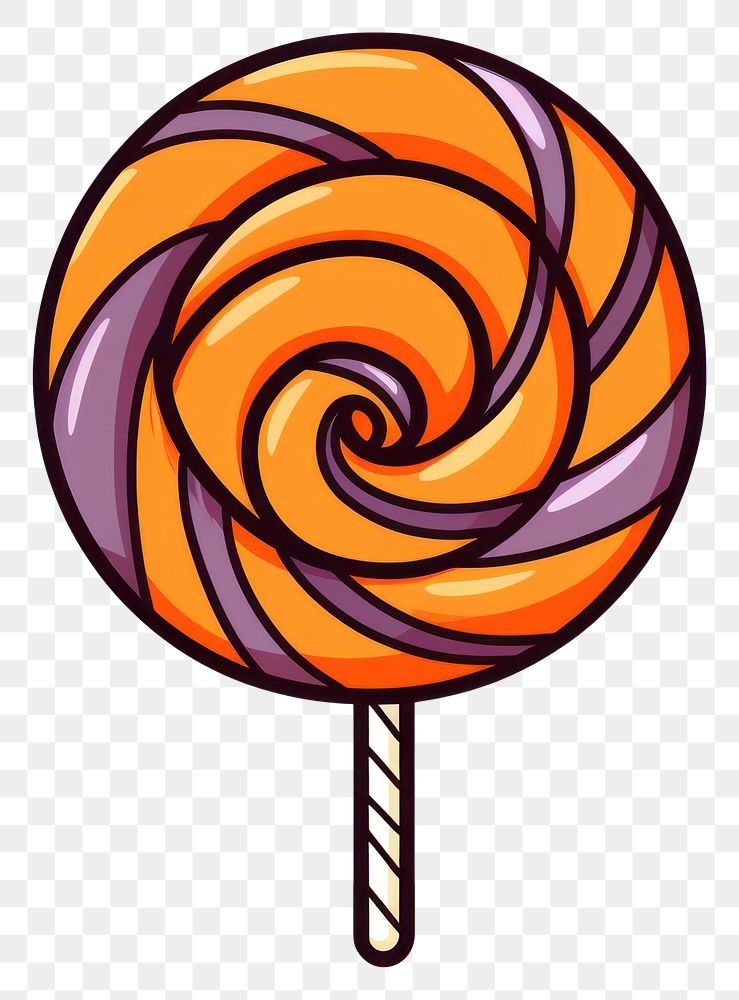 PNG Halloween candy confectionery lollipop cartoon.
