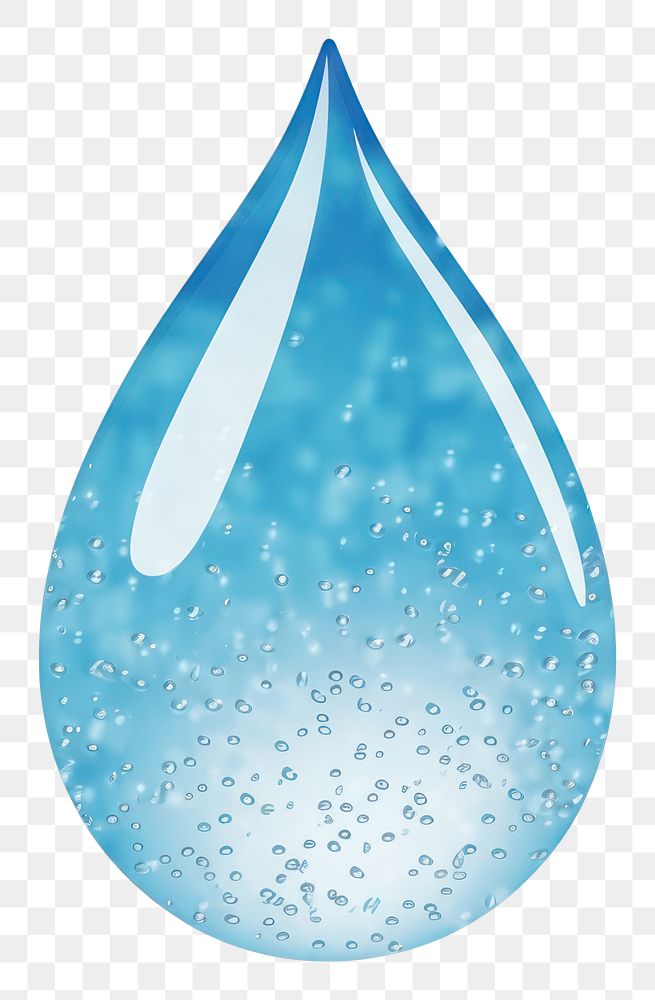 PNG Water drop icon transparent shape art.