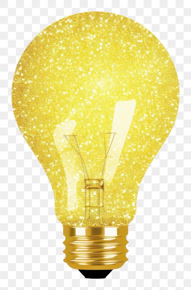 PNG Yellow lightbulb icon lamp white background illuminated.