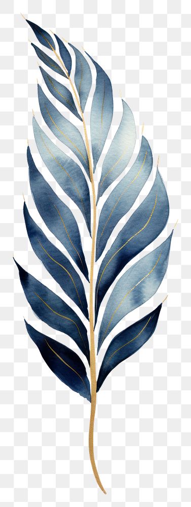 Indigo leaf pattern plant accessory