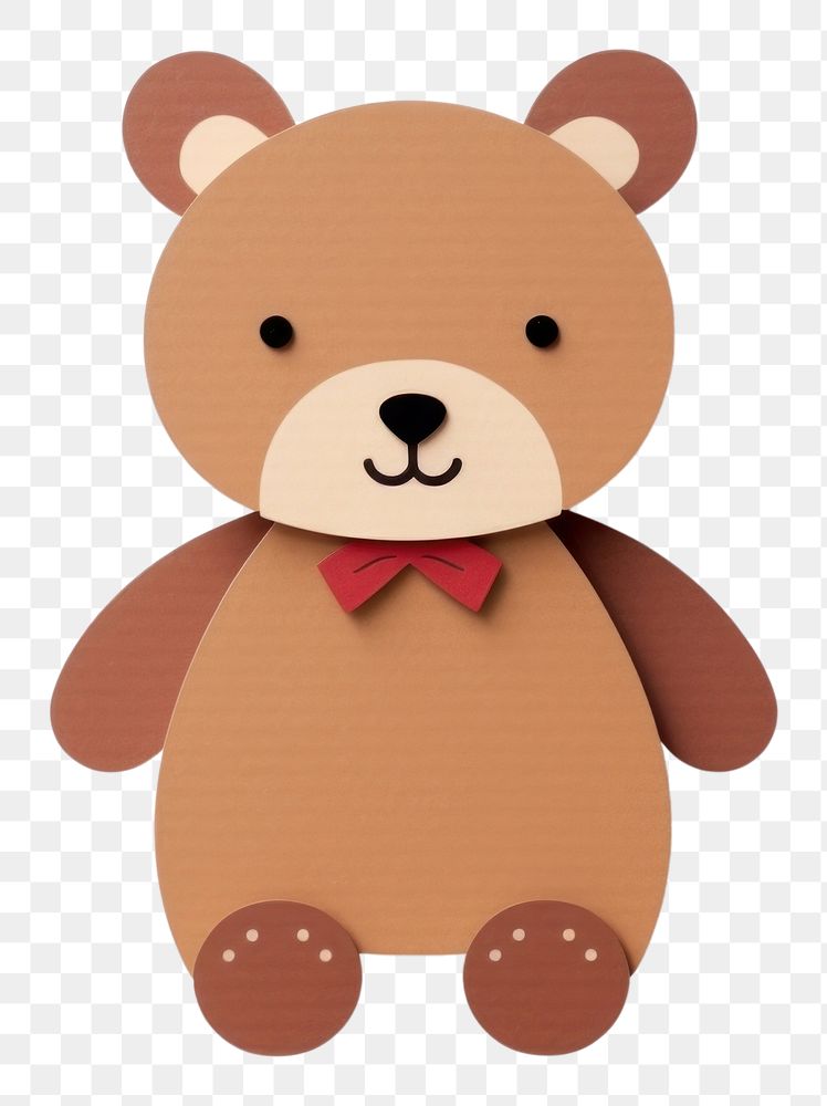 PNG Teddy bear plush cute toy.