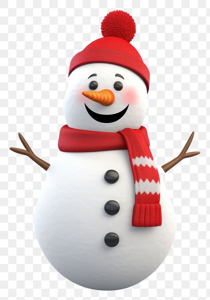 PNG Snowman winter white white background.