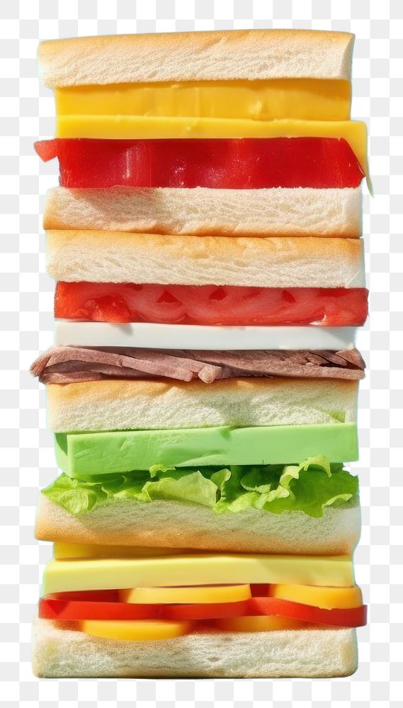 PNG Retro collage of baguette sandwich bread food medication.