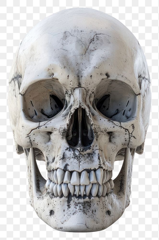 PNG Funny skull anthropology sculpture history.