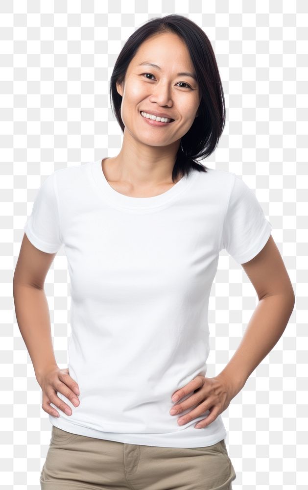 PNG T-shirt sleeve blouse smile.