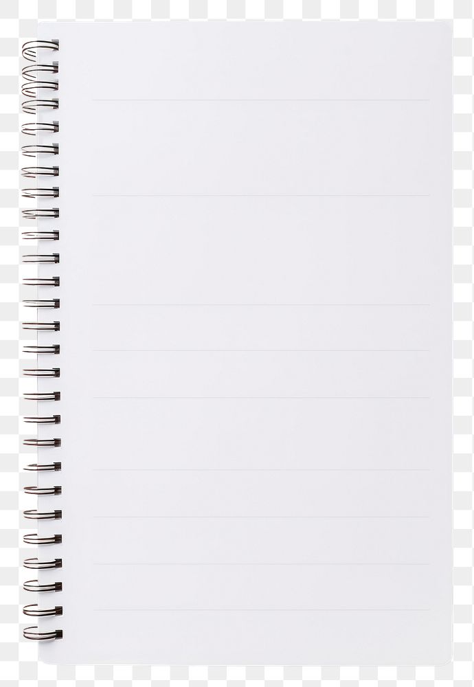 PNG Blank notebook paper diary page publication.