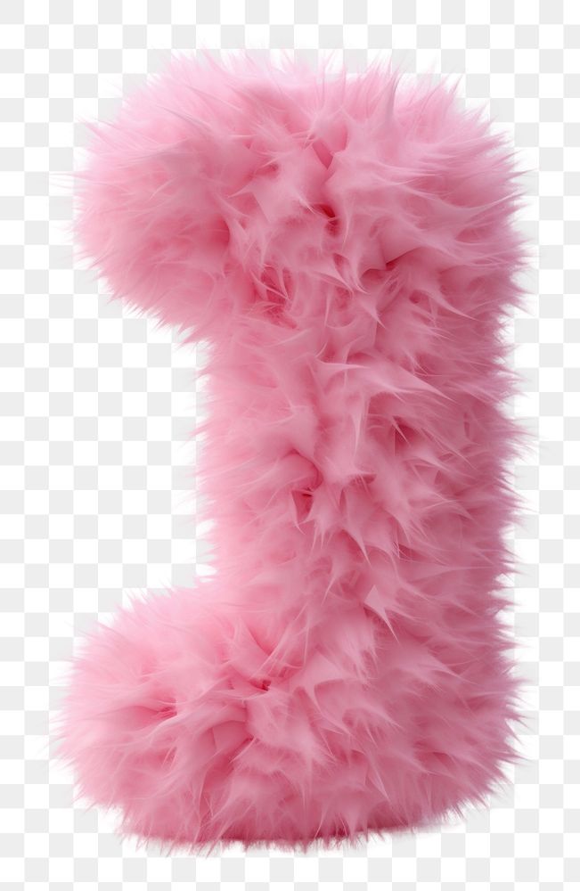 PNG  Fur letter number 1 pink white background accessories.