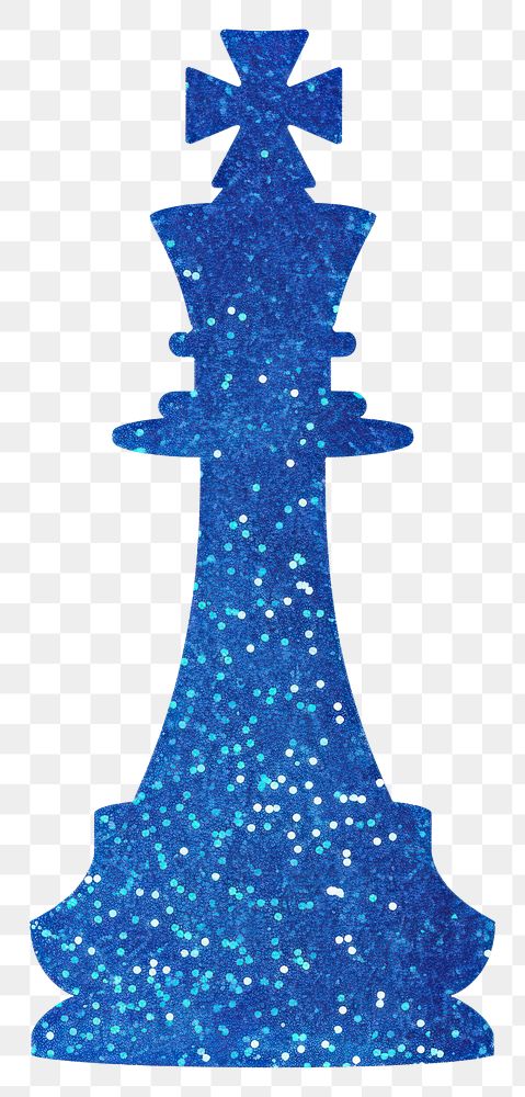 PNG Blue color Chess icon glitter symbol shape.