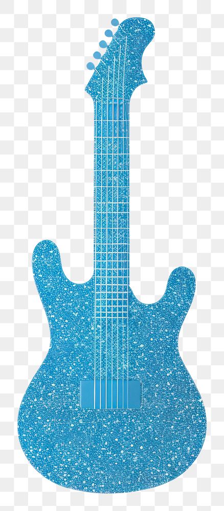 PNG Blue guitar icon white background creativity string.