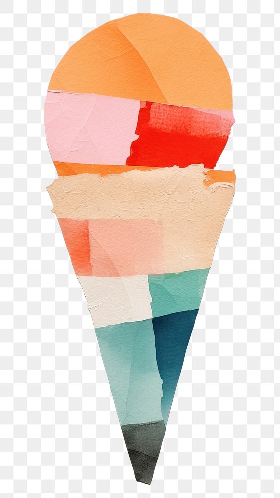 PNG Cone creativity painted palette.