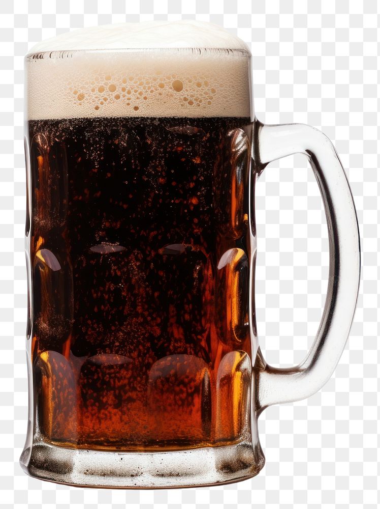 PNG Mug with black beer drink lager glass.