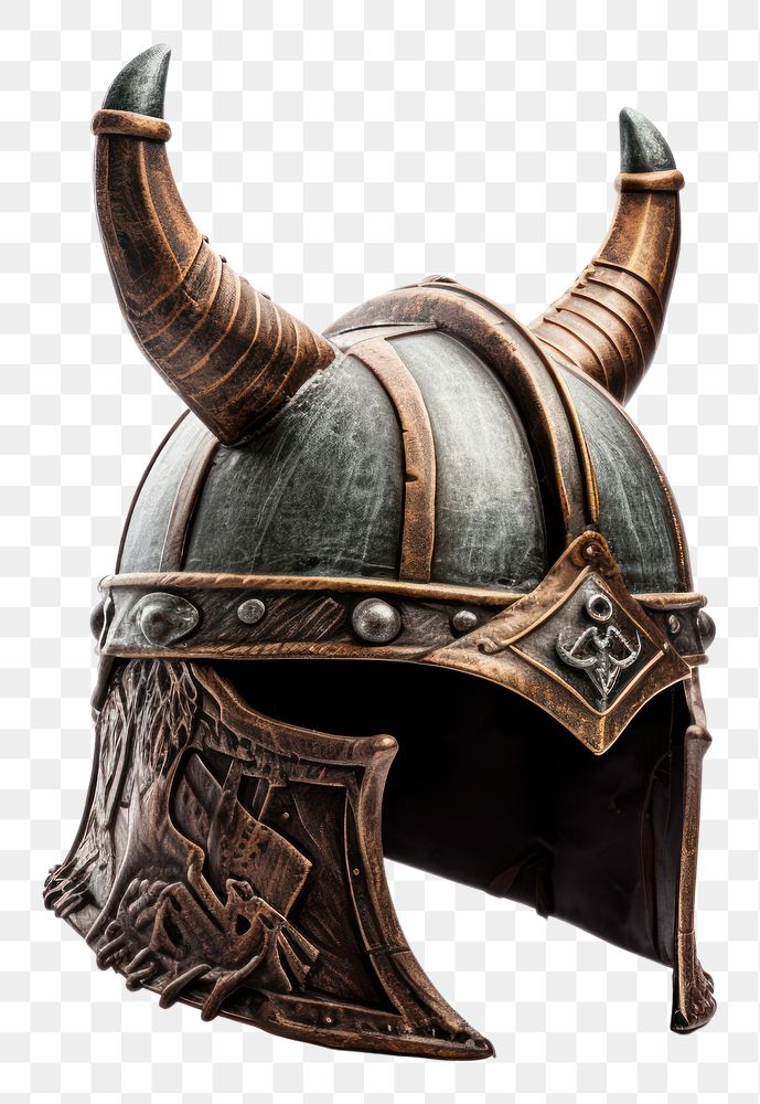 PNG Viking horn helmet white background representation sculpture.