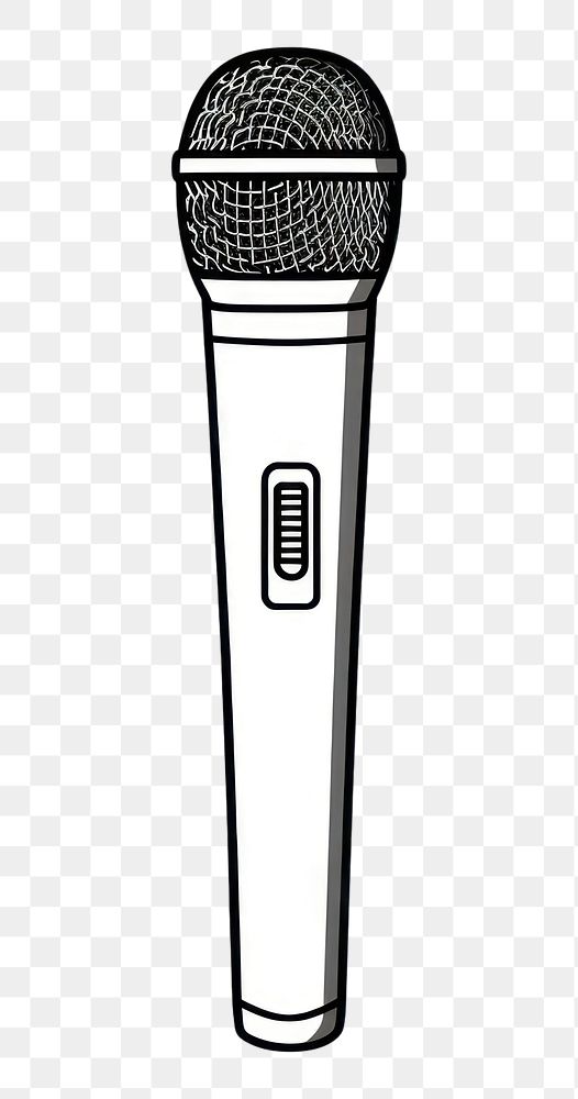 PNG Microphone sketch white background performance.