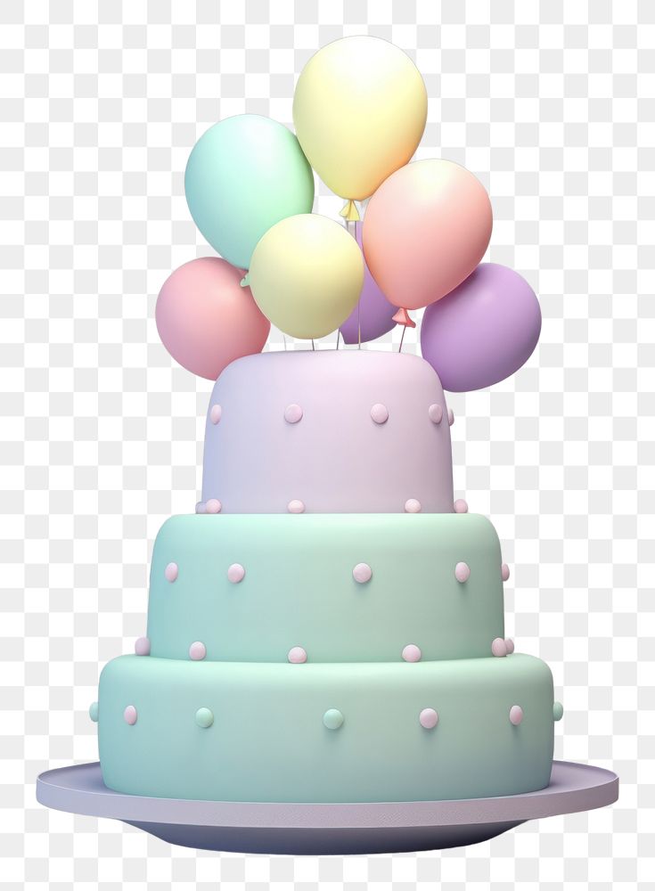 PNG Birthday cake dessert balloon food.