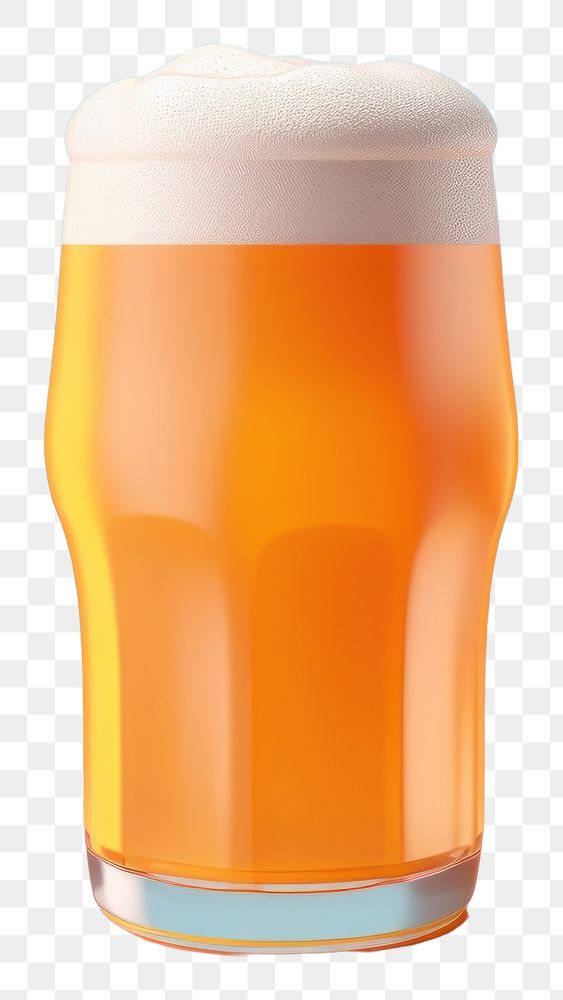 PNG Beer bump drink lager glass.