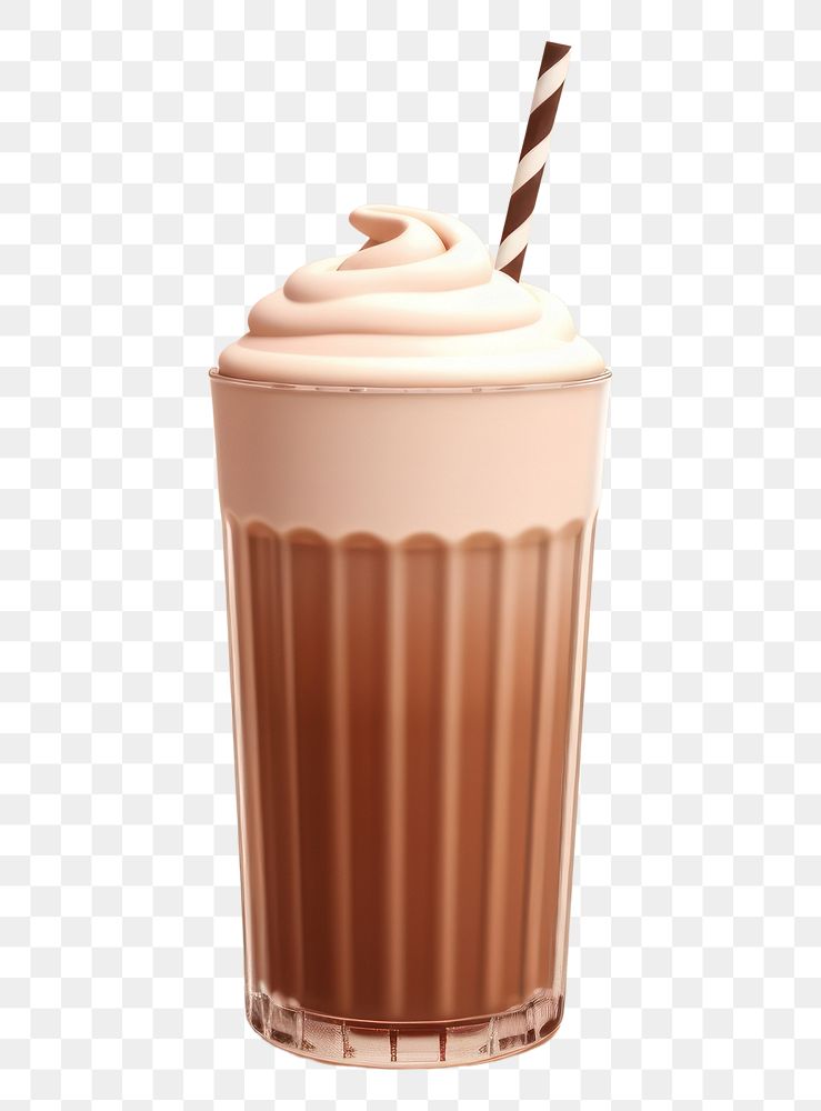 PNG Chocolate milkshake smoothie dessert drink.