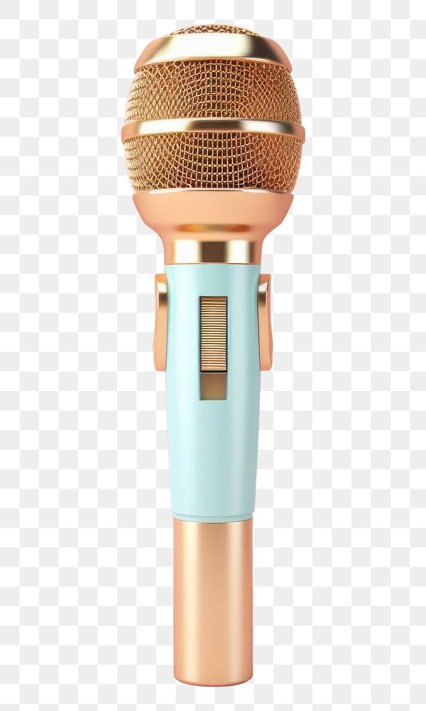 PNG Gold microphone technology karaoke music.