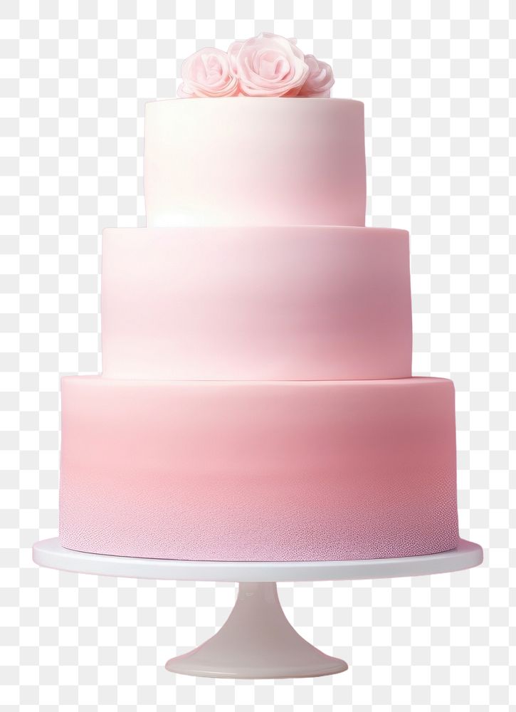 PNG Wedding cake in gradient background dessert food pink.