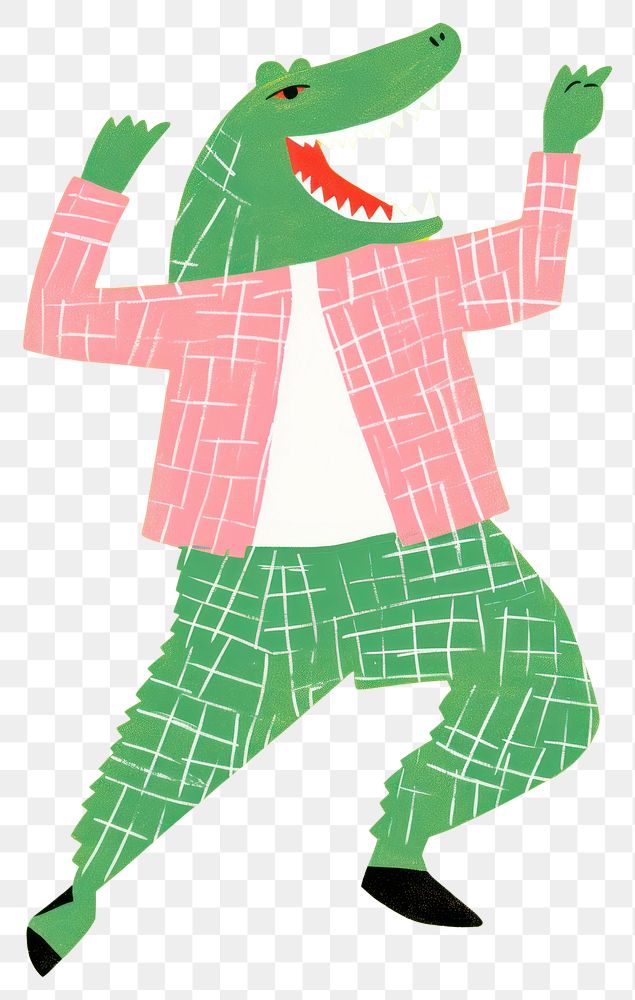 PNG Art crocodile representation creativity.