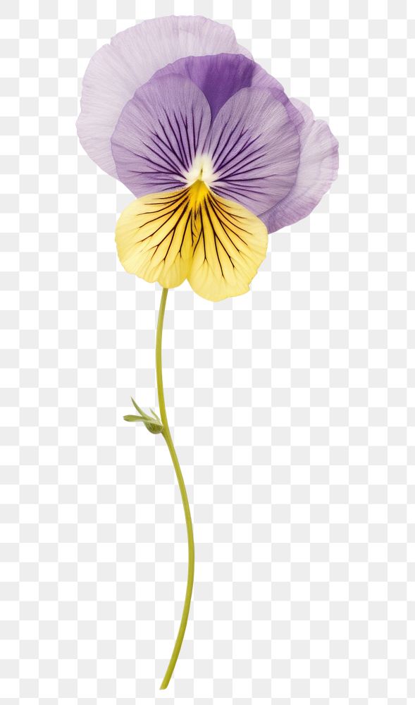 PNG Pressed pansy flower petal plant