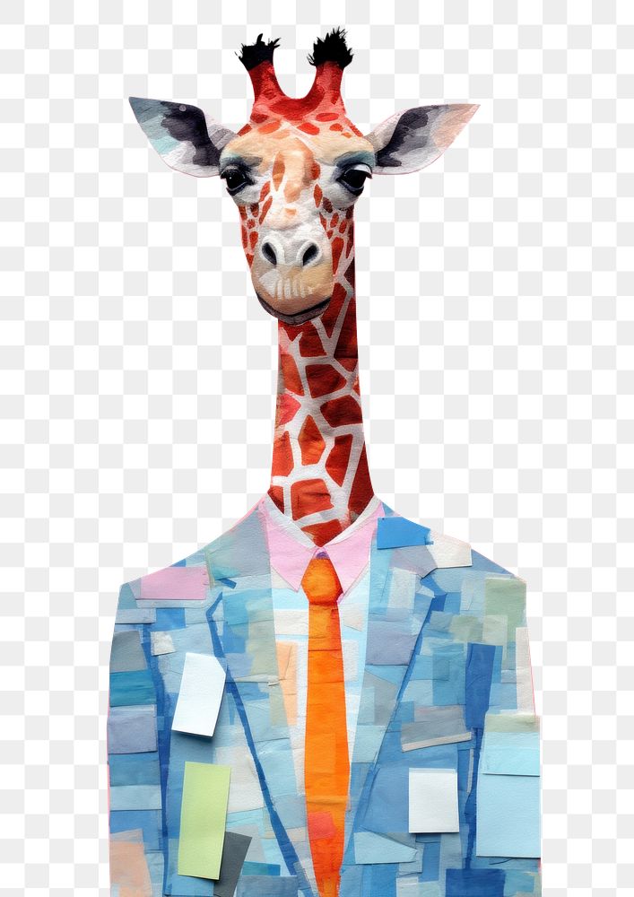 PNG Giraffe businessperson giraffe animal art.