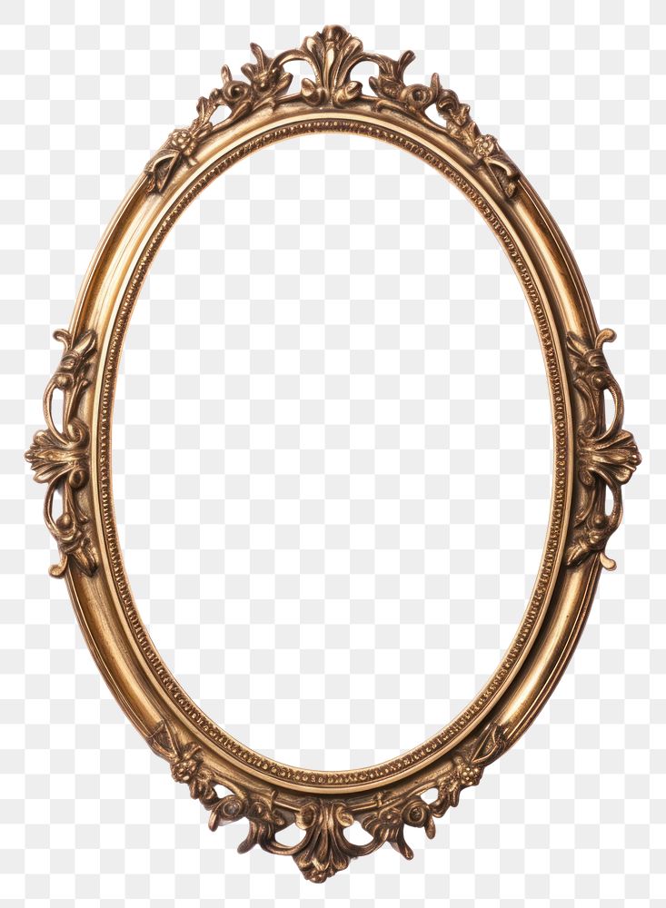 PNG Oval frame vintage jewelry photo white background