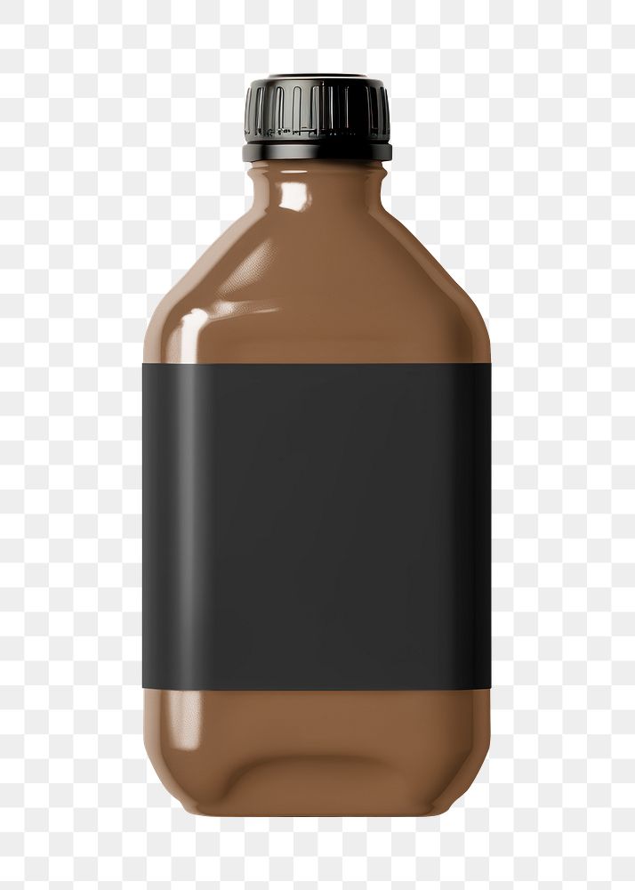 PNG chocolate bottle, transparent background