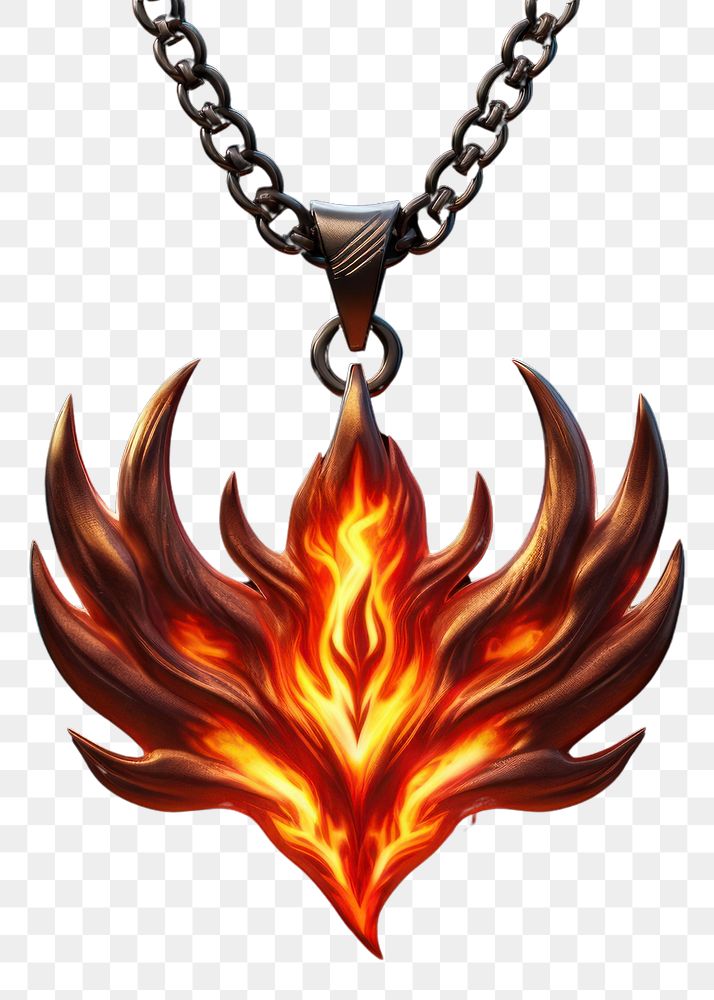 PNG Necklace pendant jewelry fire.