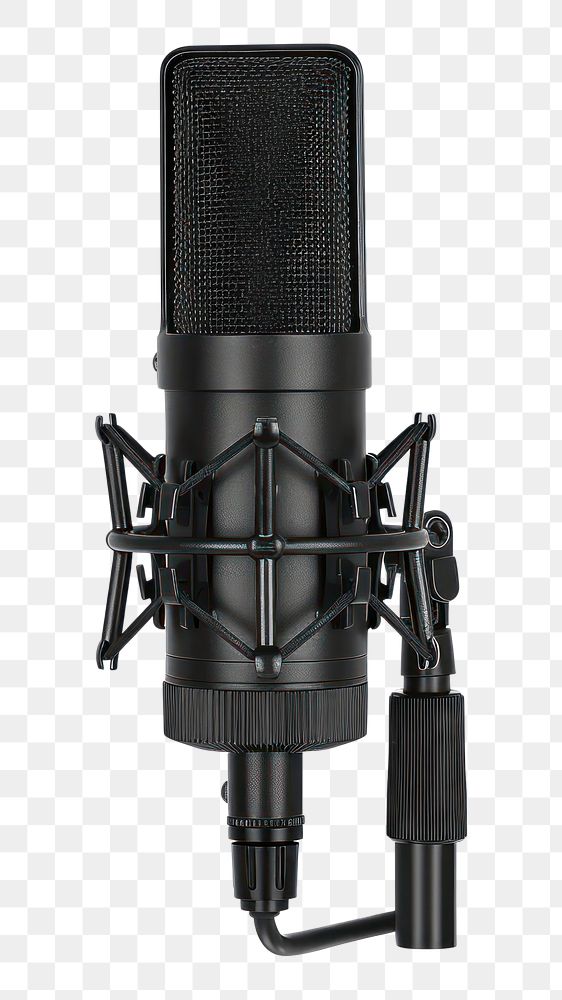 PNG Microphone recording studio white background