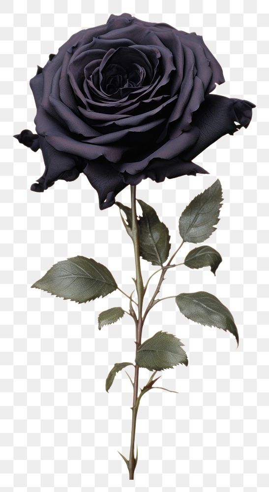 PNG Black roes flower plant rose white background.
