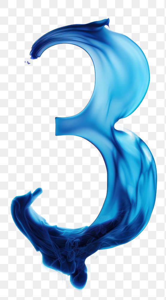 PNG Blue flame letter number 3 font fire simplicity.