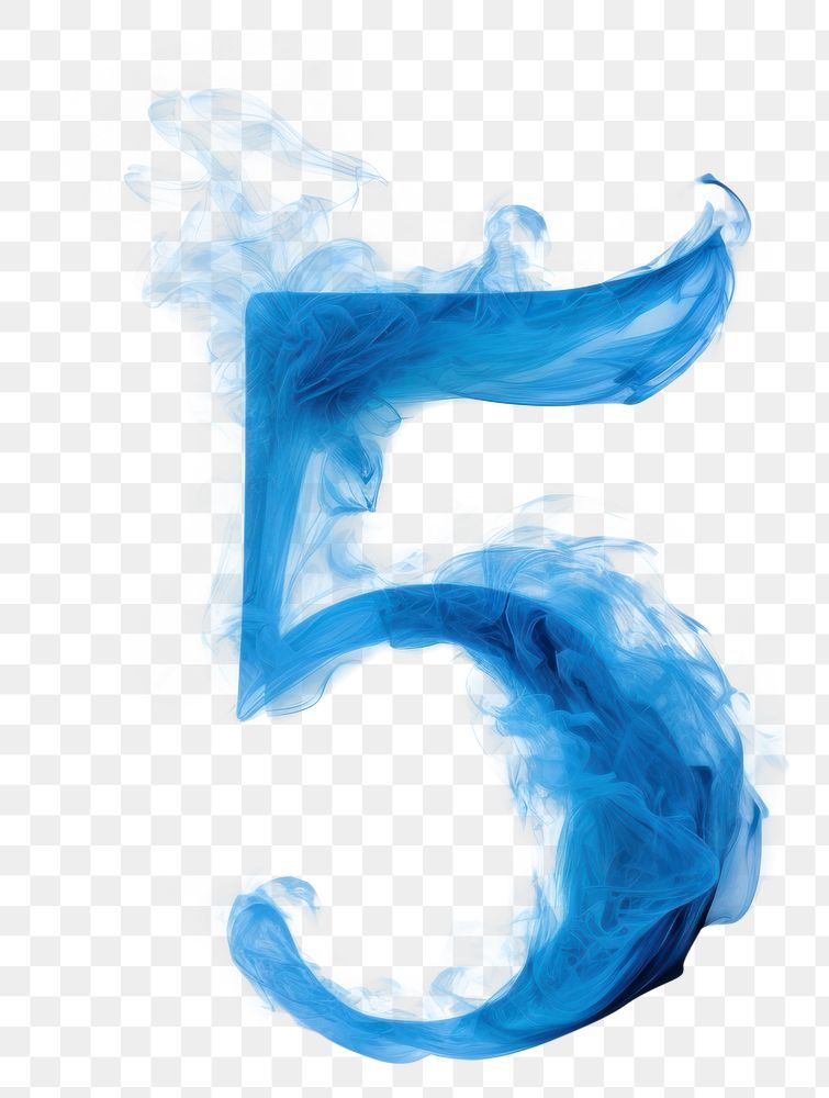 PNG Blue flame letter number 5 font abstract outdoors.