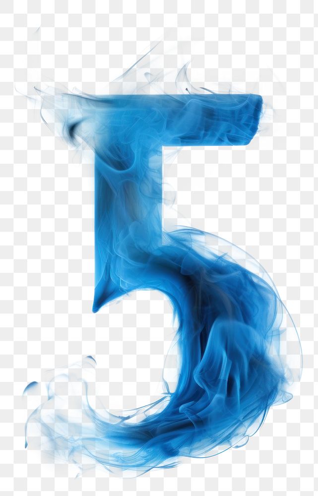 PNG Blue flame letter number 5 font creativity abstract.