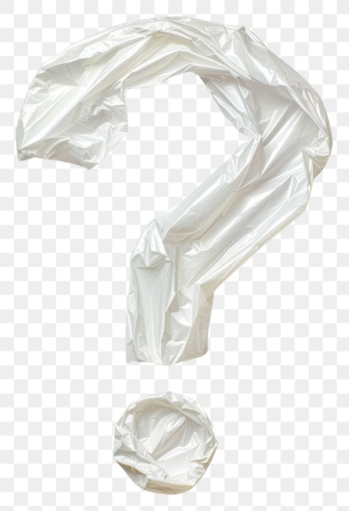 PNG Plastic bag question mark white white background simplicity.