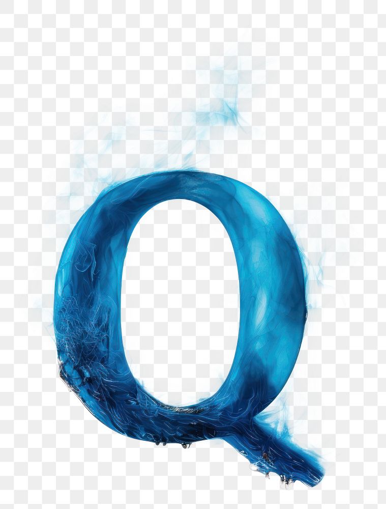 PNG Blue flame letter Q font text turquoise.