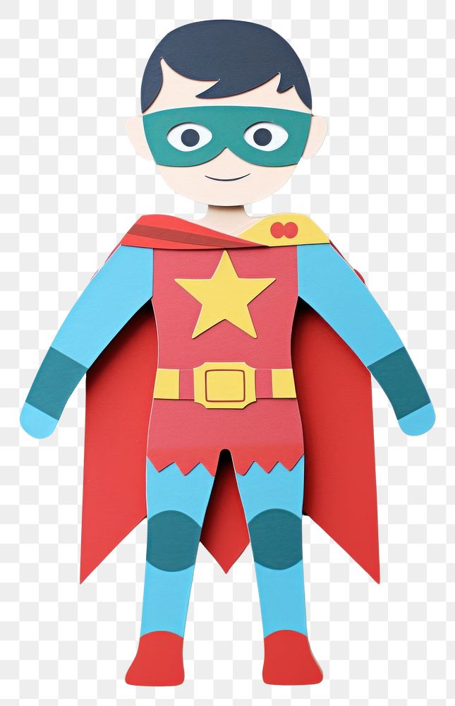 PNG Boy in superhero suit toy anthropomorphic representation.