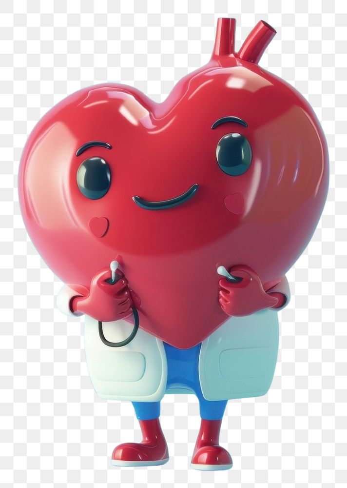 PNG Heart character cartoon cute toy.