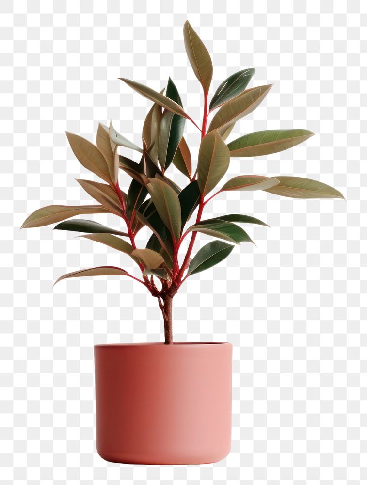 PNG Potted plant leaf white background houseplant.