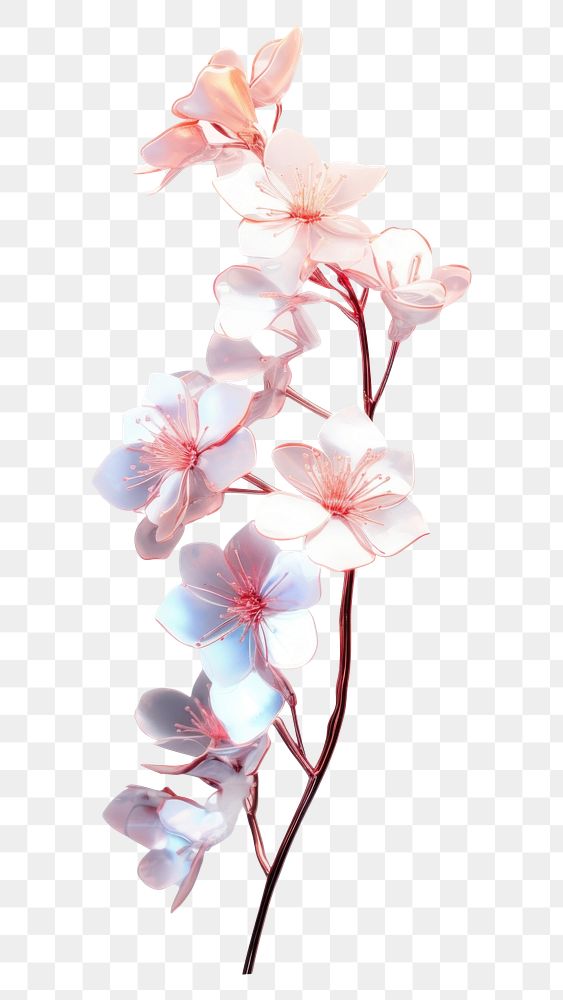PNG Pastel cherry blossom flower petal plant.