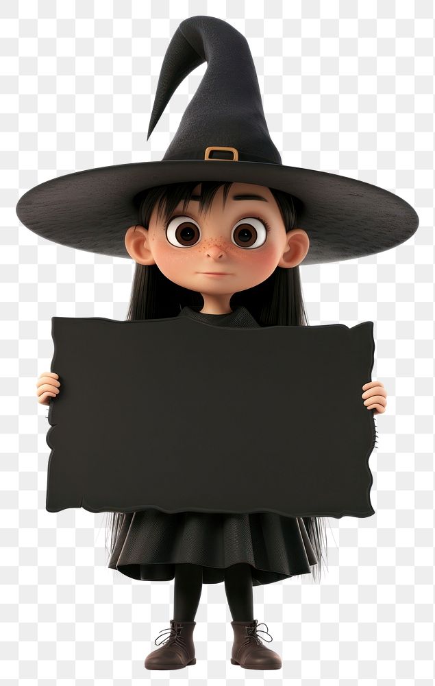 PNG Witch holding board person white background representation