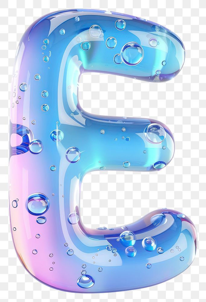 PNG Letter E bubble number symbol.