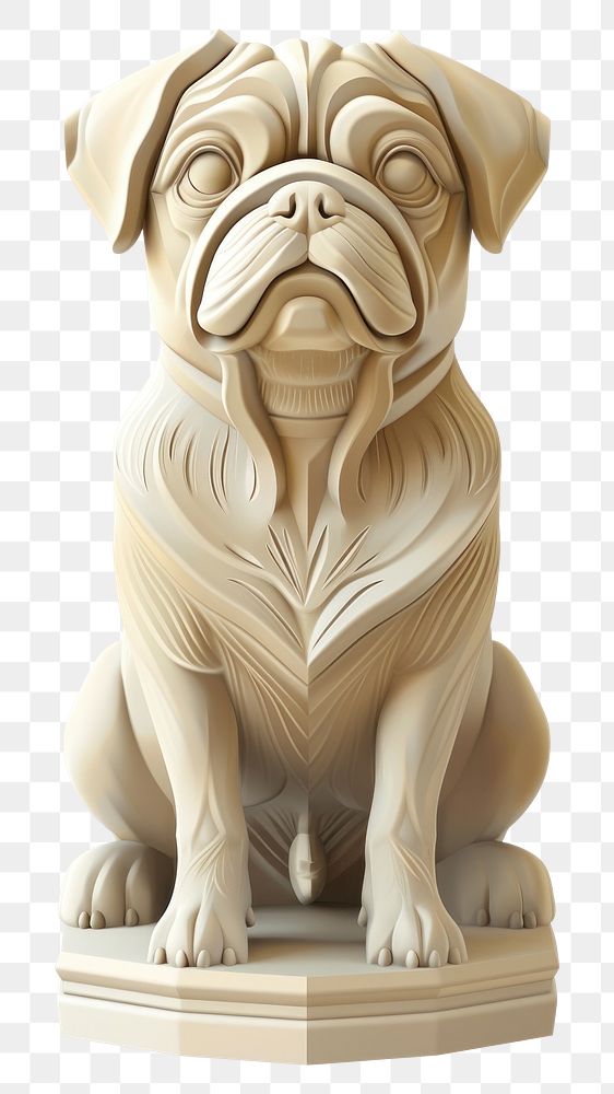 PNG Dog statue sculpture figurine animal.