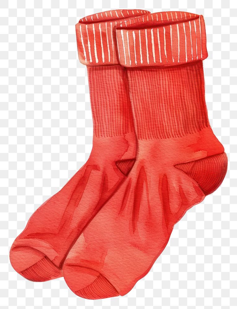 PNG Athletic socks red clothing bandage.