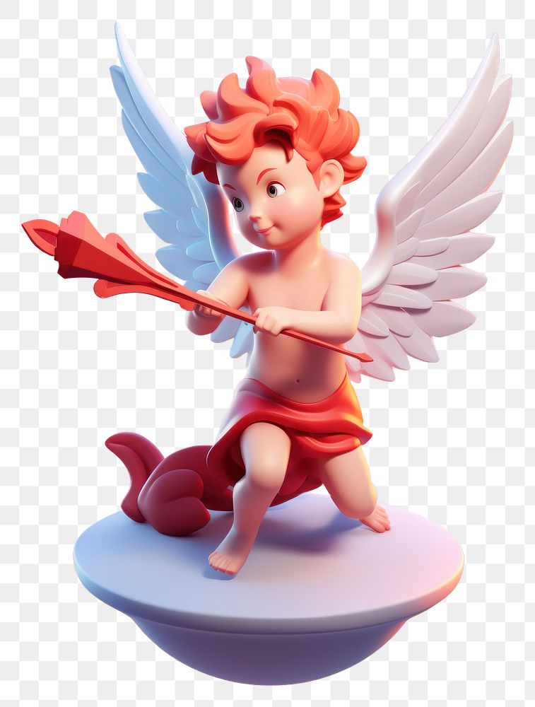 PNG Icon of cupid cartoon-style 3d representation creativity sculpture.