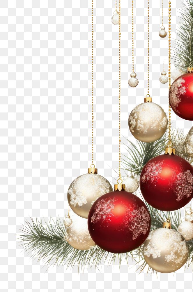 PNG Christmas line horizontal border white background celebration accessories.
