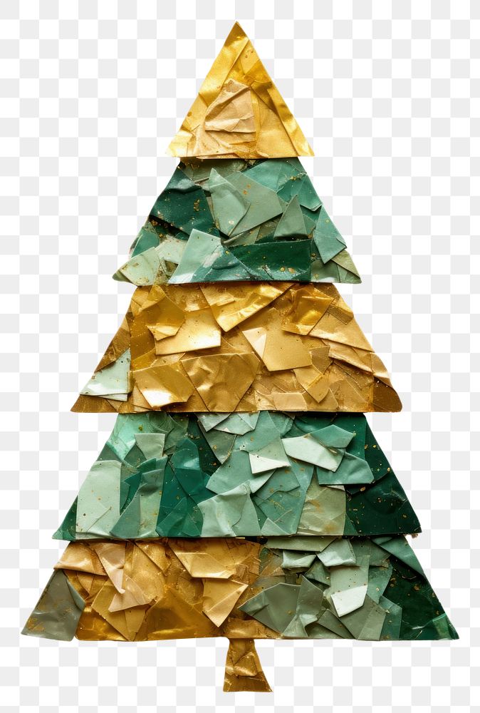 PNG Christmas paper tree art.