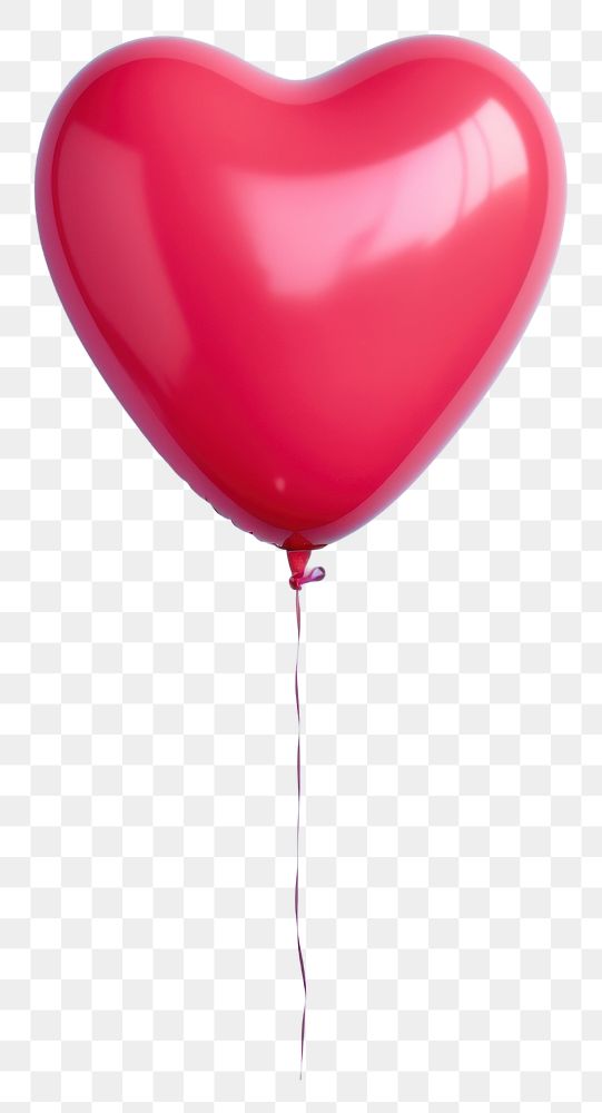 PNG Heart shape balloon celebration anniversary hanging.