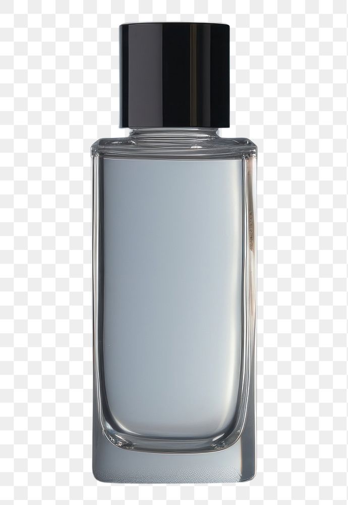 PNG Glass perfume bottle mockup cosmetics studio shot still life.
