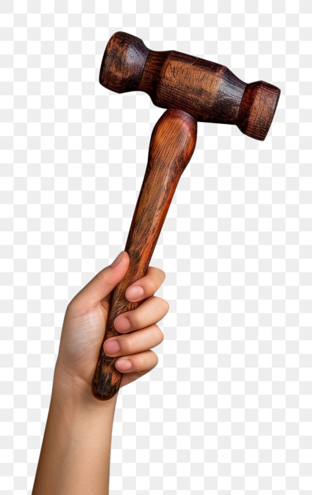 PNG Person holding hammer tool hand copy space.