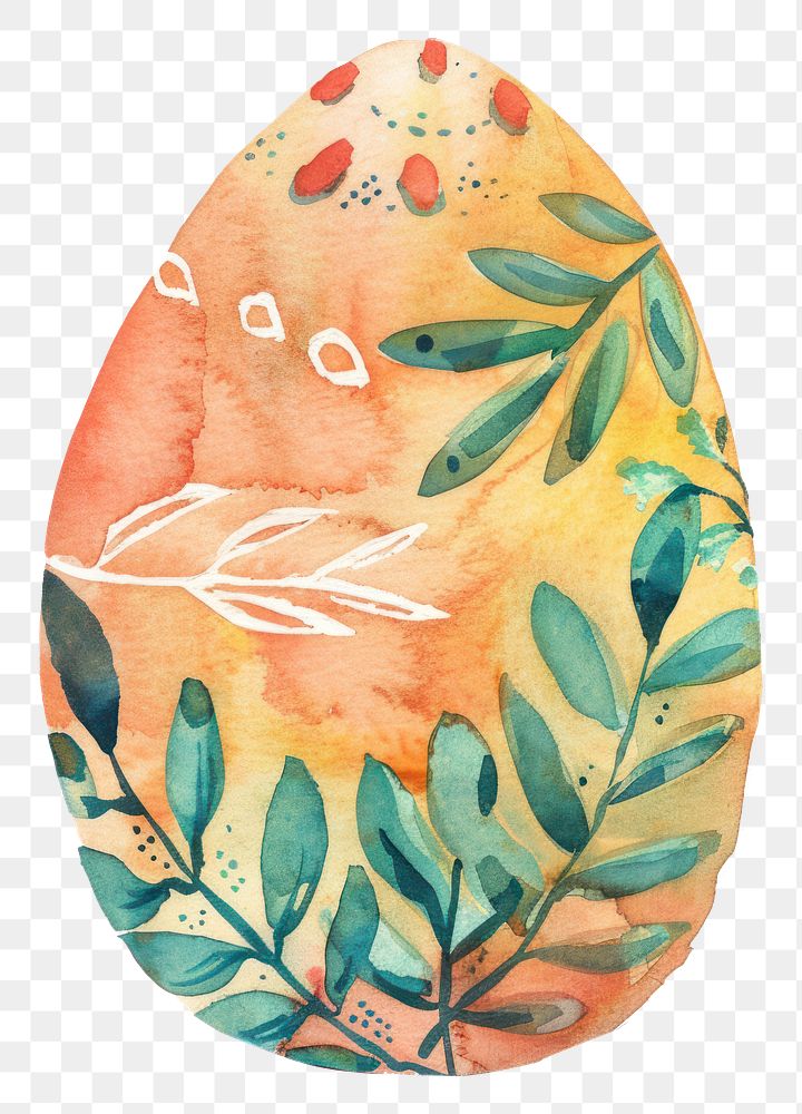 PNG Easter egg watercolor easter art creativity